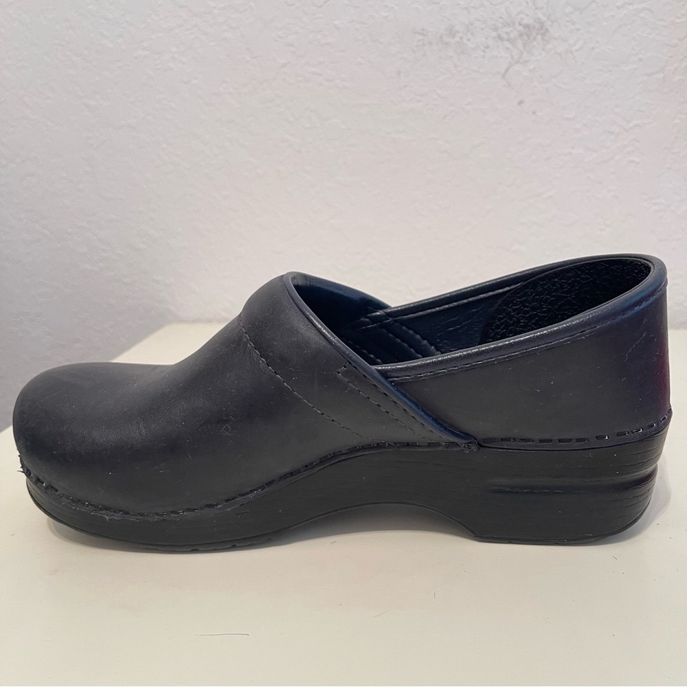 Dankso Clogs Shoes Black Leather Size 40 - Picture 8 of 11